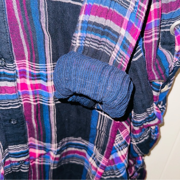 Free People Nordic Day plaid button down shirt - Picture 8 of 9